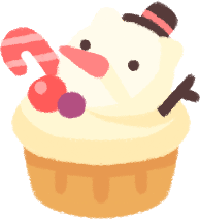 Snowcat Cupcake