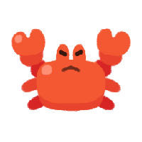 Grumpy Crab Plushie