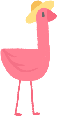 Flamingo With Hat