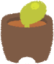 Pot with One Leaf