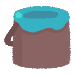 Blue Paint Can