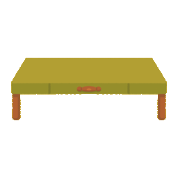 Olive-colored Work Desk
