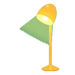 Yellow Stand Lamp