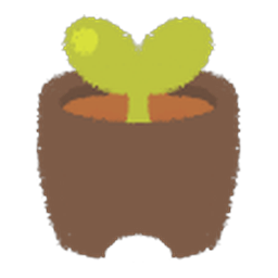 Pot with Two Leaves