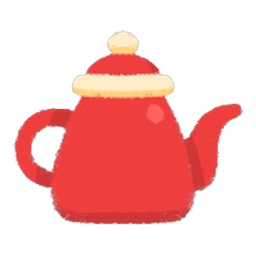 Red Enamel Kettle