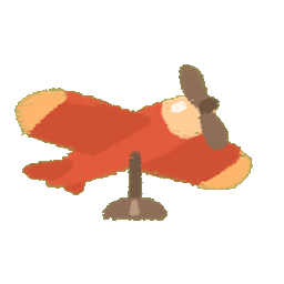 Red Airplane Model