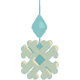 Snow Crystal Ornament (L)