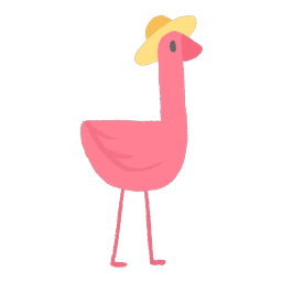 Flamingo With Hat