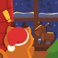 Reindeers' Secret Night Stroll