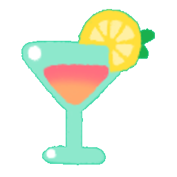 Sunset Fishy Cocktail